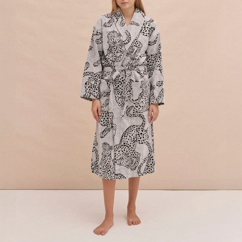 Jaguar Bathrobe - Jaguar Pattern Robe For Women / Men - Jaguar Print Robe - Cute His & Hers One Size Fits Most Robe - Perfect store Couple Gift