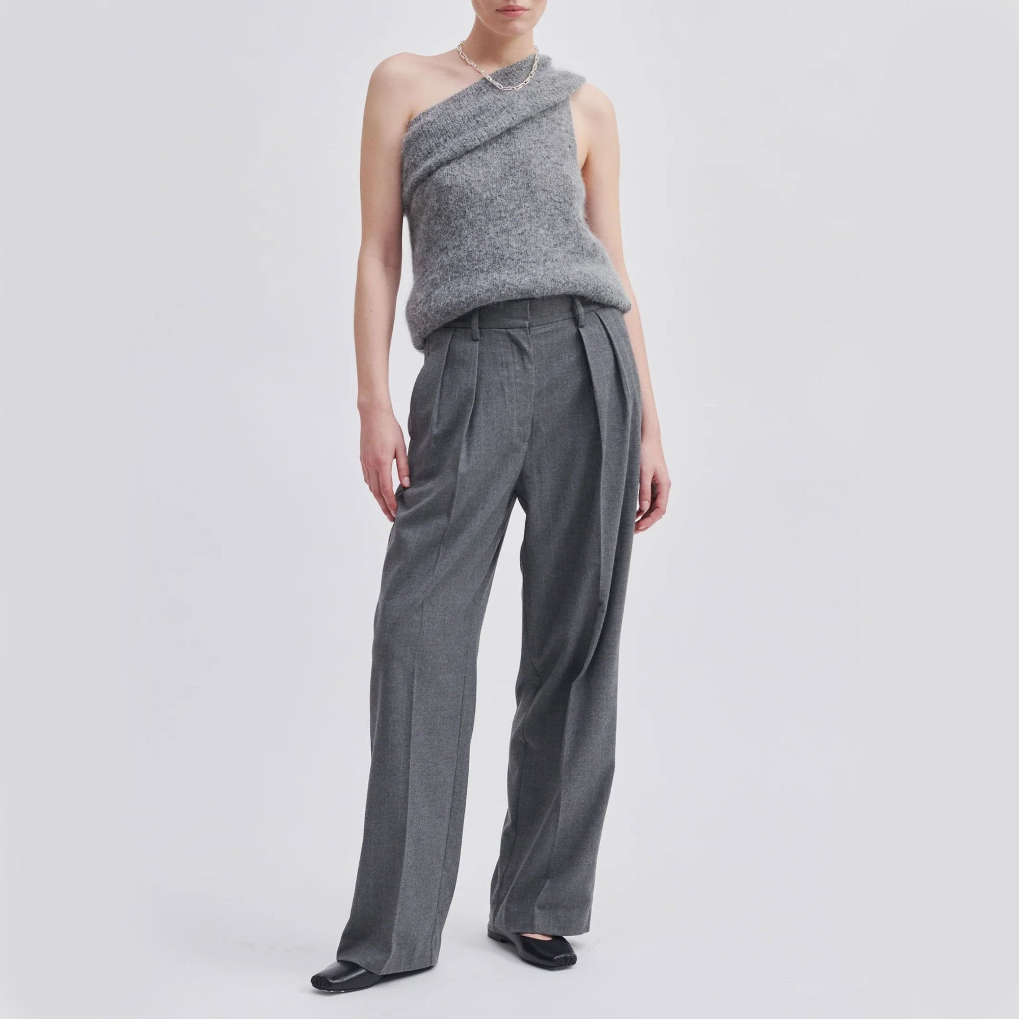 Baggy Pants  Grey Melange – Gray Label