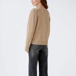 3 Button Cardigan with Pockets in Beige Melange