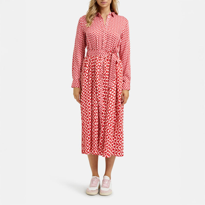 SMITH & SOUL Plisse Dress in Rose Print