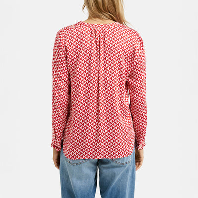 SMITH & SOUL Vince Blouse in Rose Print