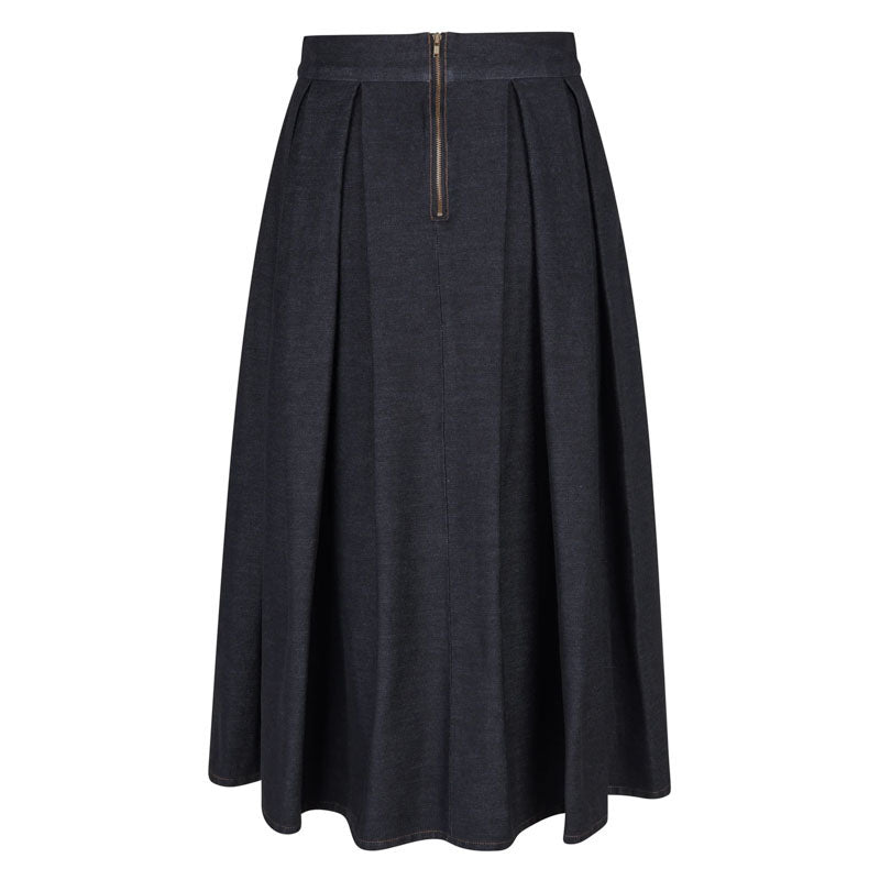 Abey Skirt with Pockets in Raw Blue