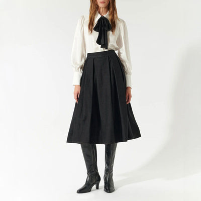 DEA KUDIBAL Abey Skirt with Pockets in Raw Blue