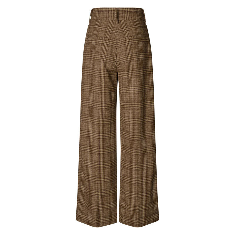 Casitia Wide Leg Trousers in Windsor Check