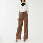 Casitia Wide Leg Trousers in Windsor Check