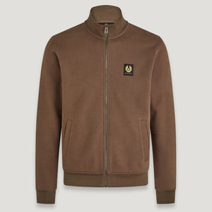 Full Zip Sweatshirt in Clay Brown