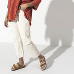 Arizona Shearling Suede Leather Sandals Mink