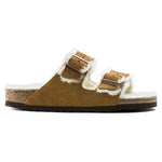 Arizona Shearling Suede Leather Sandals Mink