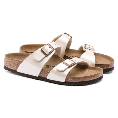 BIRKENSTOCK Sydney Birko-Flor Sandals in Graceful Pearl White