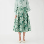 Abey Skirt with Pockets in Botanic Green