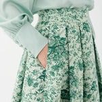 Abey Skirt with Pockets in Botanic Green