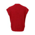 BLACK COLOUR Dell Heavy Knit Vest in Red