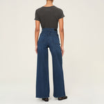 Hepburn Wide Leg Jeans in Stream