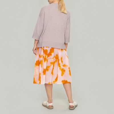 Neon Wisteria Skirt in Orange