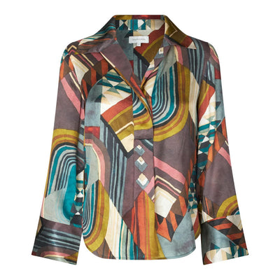 Janet Blouse with Wide Cuffs in Porta