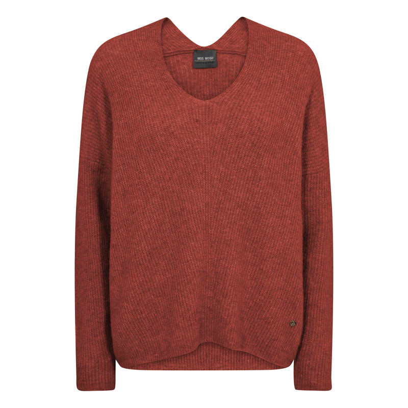 MMThora V Neck Knit in Garnet