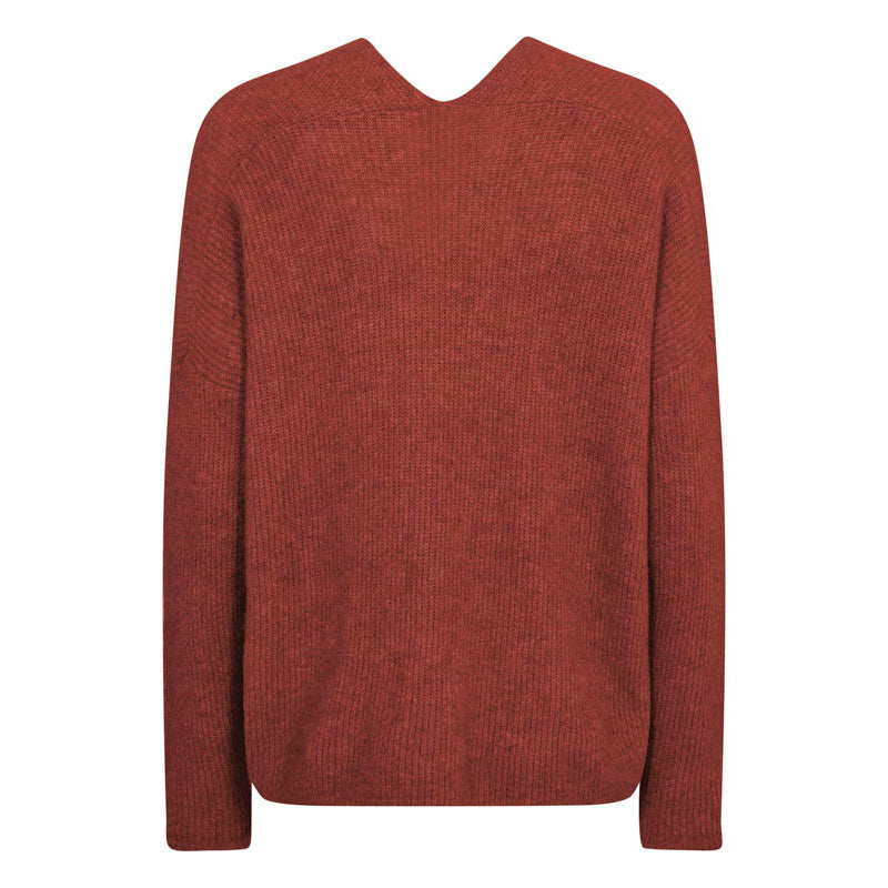 MMThora V Neck Knit in Garnet