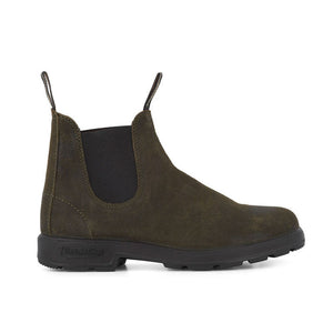 1615 Suede Boots in Dark Olive