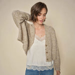 MMZela Warm Knit Cardigan in Tannin