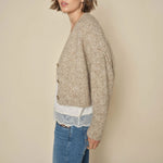 MMZela Warm Knit Cardigan in Tannin