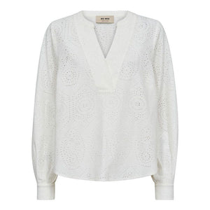 MMYen Sina Lace Blouse in Ecru