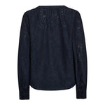 MMYen Sina Lace Blouse in Salute Navy