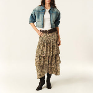 BA&SH Coccie Skirt in Ecru