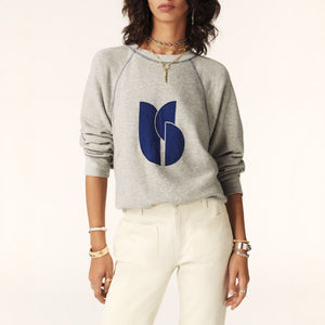 Bart Sweatshirt  in Grey Melange