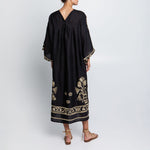 GREEK ARCHAIC KORI Crete Dress in Black/Gold