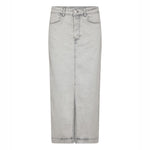 Gill 1 Denim Maxi Skirt in Icy Grey