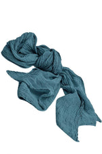 Hemp Scarf in Austral Blue