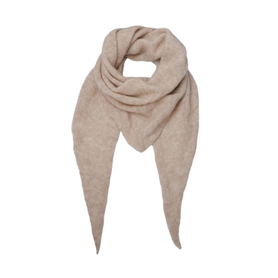 BLACK COLOUR Dell Knitted Medium Scarf in Natural