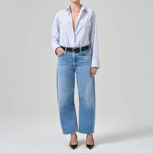Miro Tapered Barrel Leg Jeans in Pacifica