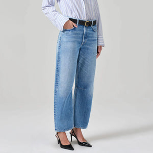 Miro Tapered Barrel Leg Jeans in Pacifica
