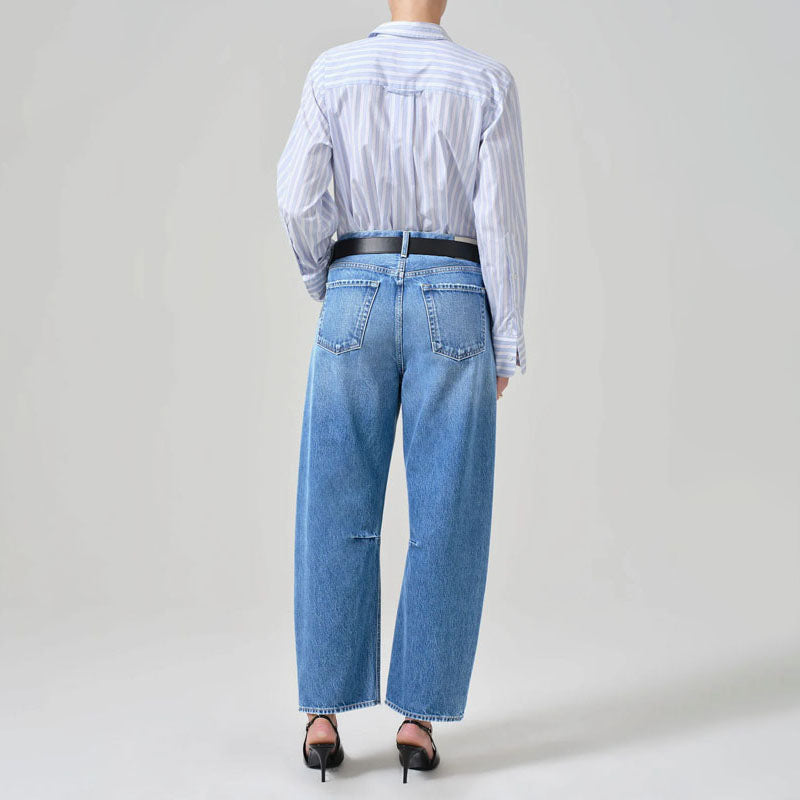 Miro Tapered Barrel Leg Jeans in Pacifica