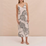 The Jag Print Slip Nightie in Cream