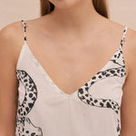 The Jag Print Slip Nightie in Cream