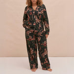 Soleia Long PJ Set in Navy