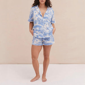 Loxodonta Short PJ Set in Blue