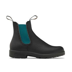 2320 Leather Boots in Black/Green