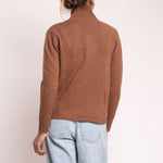 Alma Cashmere & Lambswool 1/4 Zip Knit in Almond