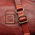 Dalia Eyelets & Threading Shoulder Bag in Burgundy