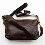 Anetista Half Sphere Stud Crossbody in Brown