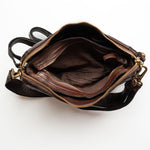 Anetista Half Sphere Stud Crossbody in Brown