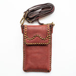 Malachite Stud Phone Case in Burgundy