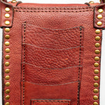 Malachite Stud Phone Case in Burgundy