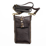 Bella Di Notte Studded Phone Case in Brown