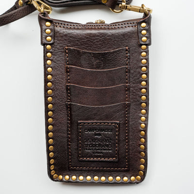 Bella Di Notte Studded Phone Case in Brown