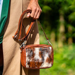 Diaspro Bowling Bag in Cognac