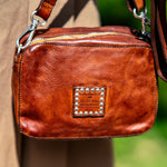 Diaspro Bowling Bag in Cognac